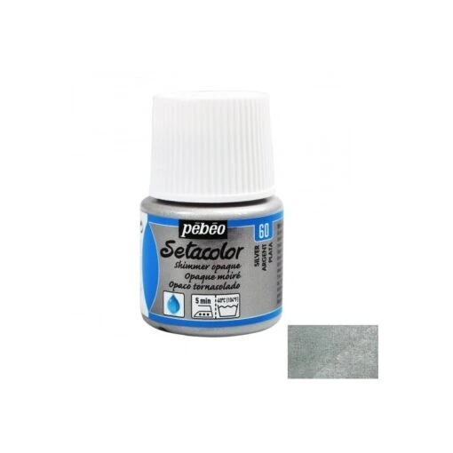 Peinture Textile - Argent