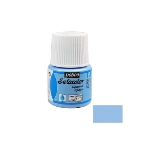 Peinture Textile - Bleu Ciel